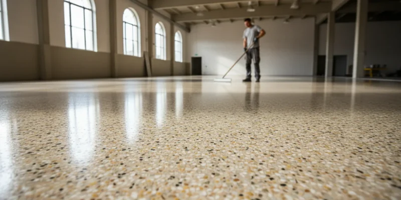 kapak-Kuvars Dolgulu Epoksi Zemin Kaplama